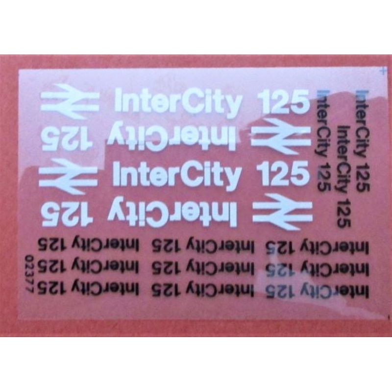REP-42303 REPLICA  InterCity 125 Black Logos Dry Transfer