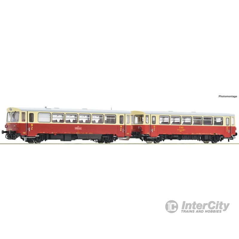 Roco 7700010 HO Diesel railcar M 152 0262 with trailer, CSD , Era 4 (DC)
