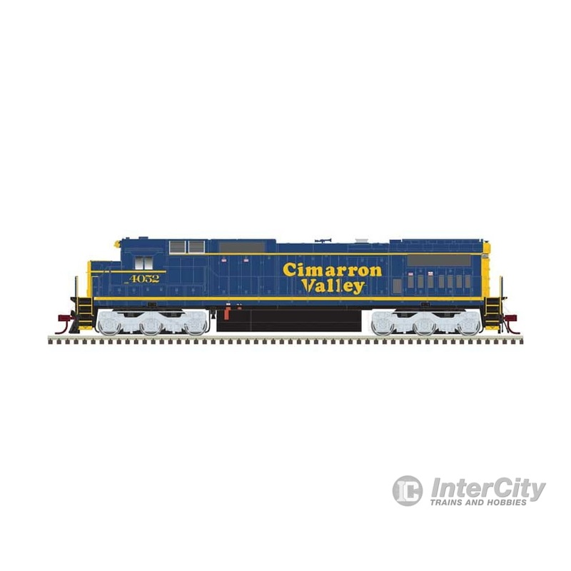 Atlas 40005665 GE Dash 8-40C – Front Ditch Lights – LokSound & DCC – Master(R) — Cimarron Valley #4052 (blue, yellow)