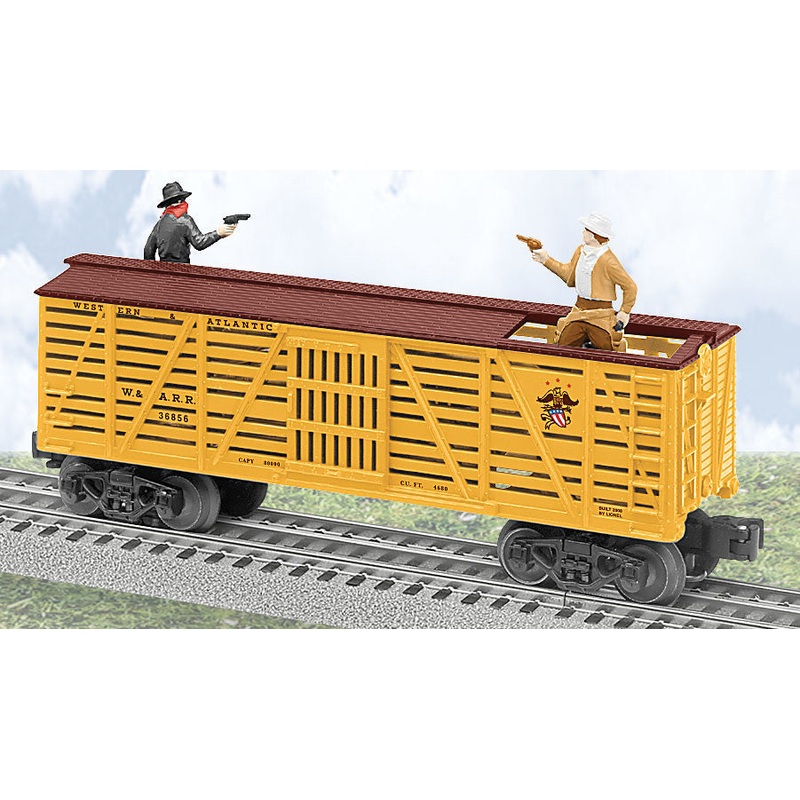 Lionel 6-36856 Western & Atlantic Sheriff and Outlaw Car O SCALE Like New