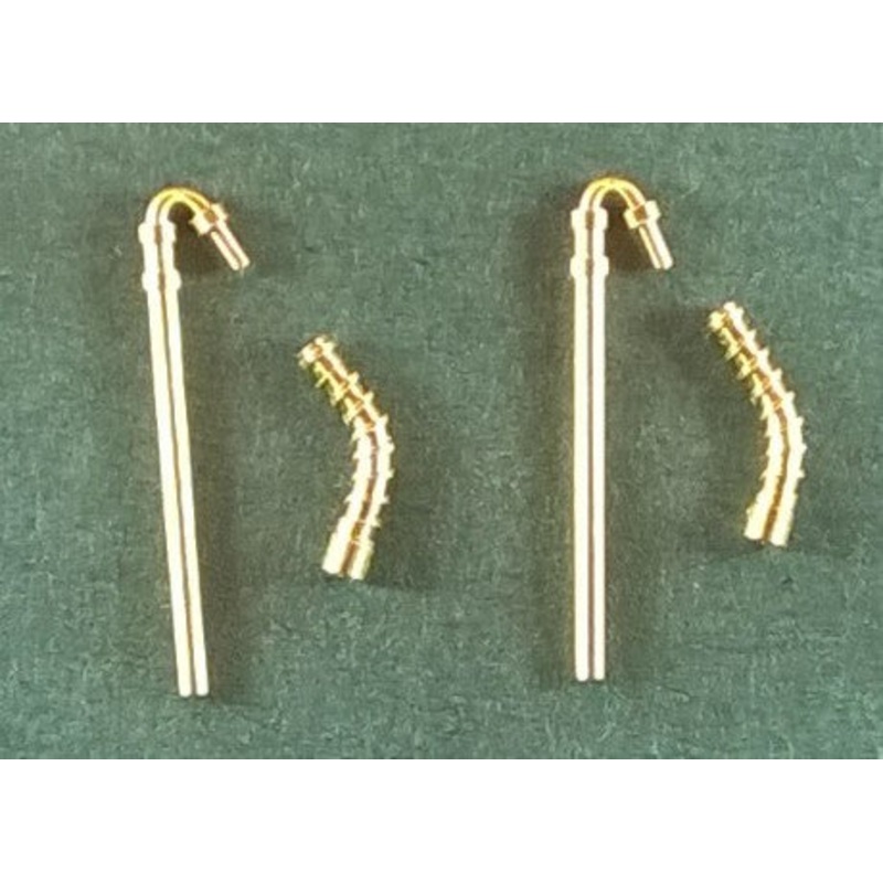 MRVACTB MARKITS Vacuum Pipes Turned Brass – pack of 1 pair