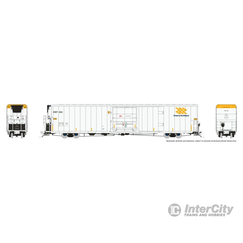Rapido 167507 HO Greenbrier 7780cuft Reefer w/Sound: Ontario Northland: 3-Pack