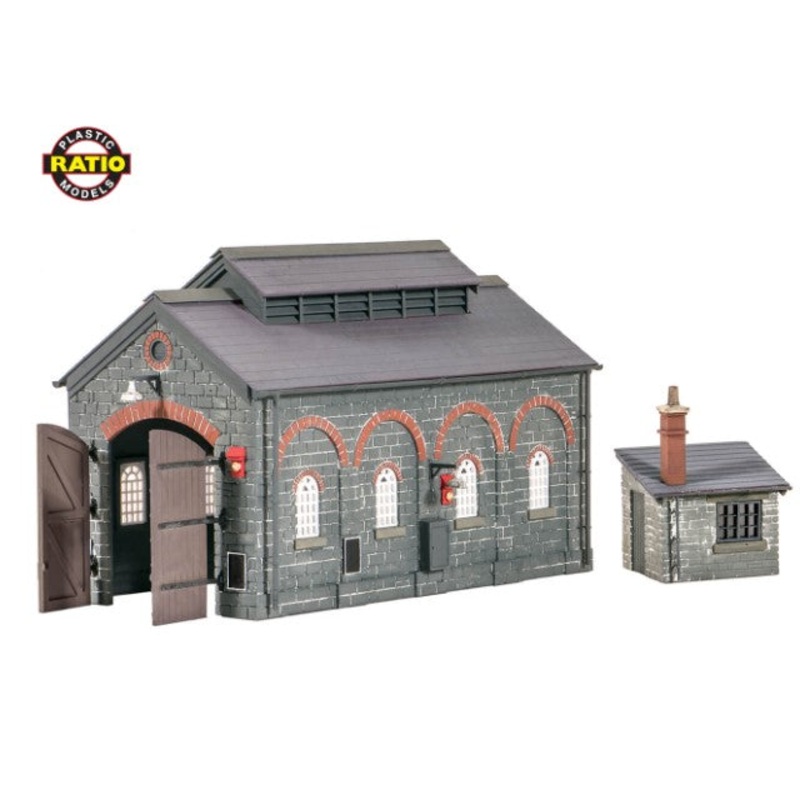 RAT-522 RATIO Engine Shed and Hut – OO Gauge