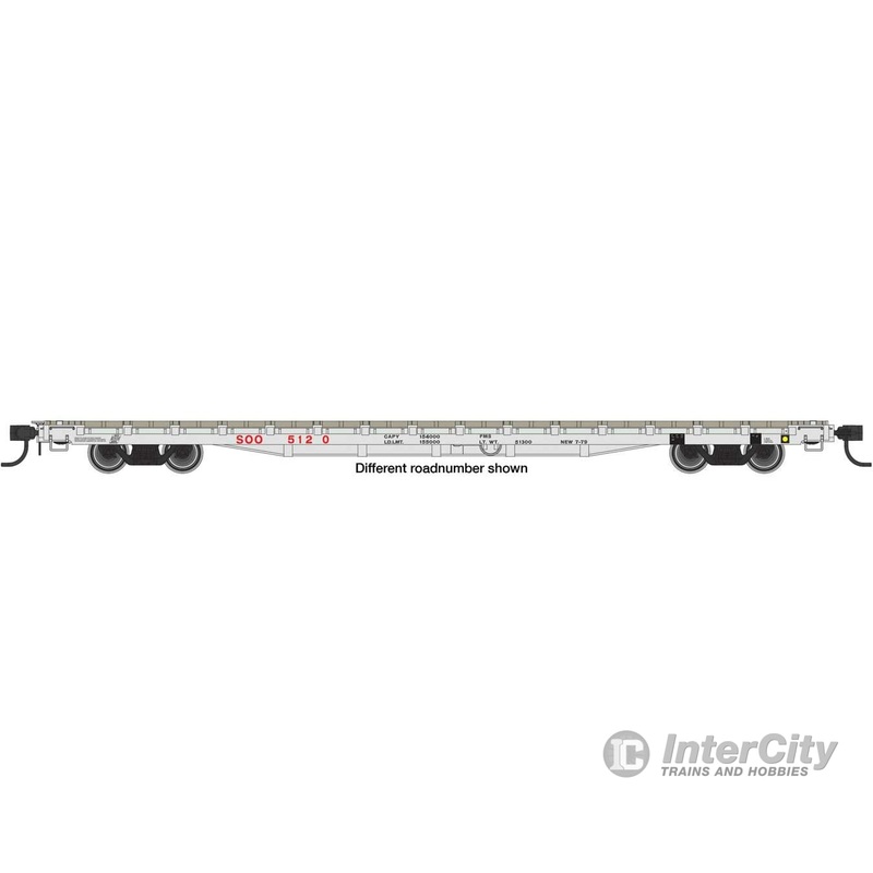 Walthers Mainline 5409 60′ Pullman-Standard Flatcar – Ready to Run — Soo Line #5126