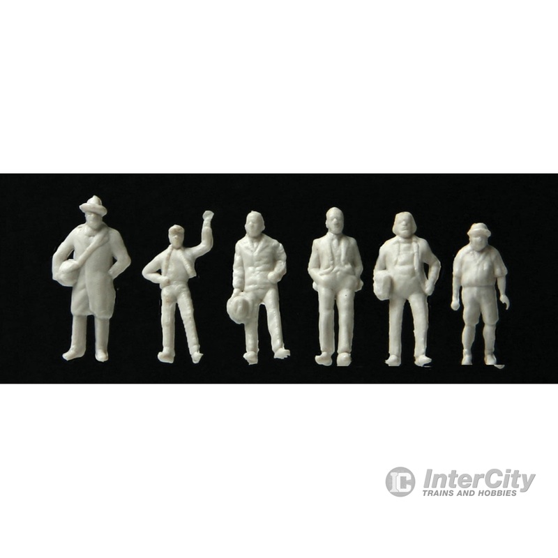 Walthers SceneMaster 6053 Standing and Walking Figures — Unpainted pkg(72)