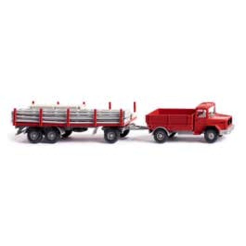 Wiking 39206  HO Scaffolding road train (Magirus Deutz)