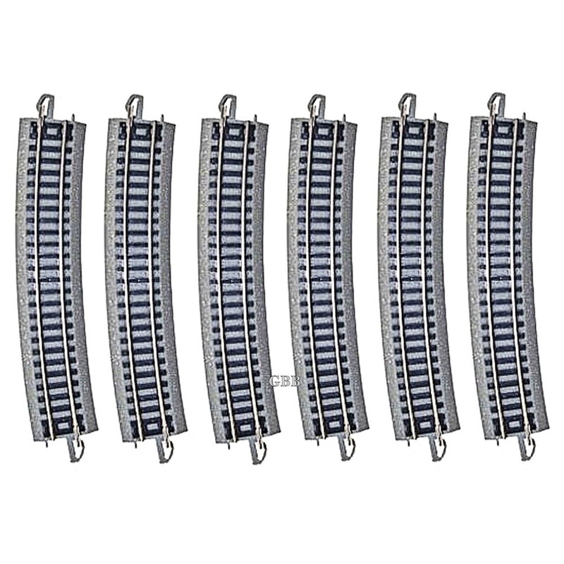 Bachmann 44804 EZ Track 19″ Radius 6 pack N Scale NEW