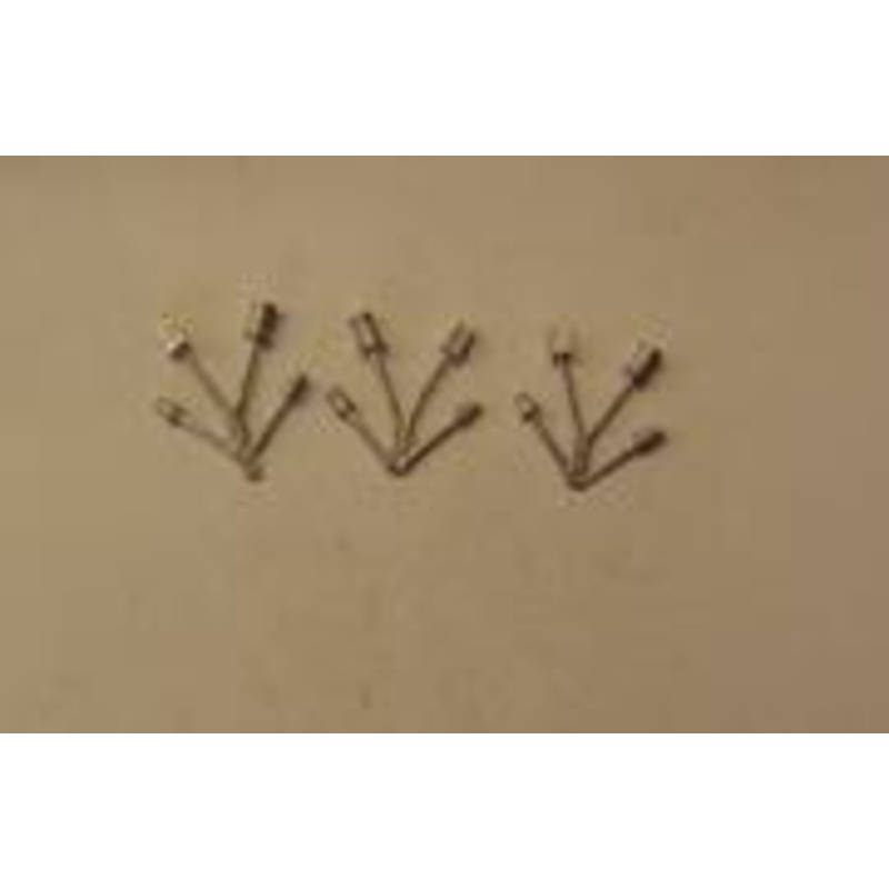 C102A P&D MARSH Chimney pots pack 2 ( 4 styles x 3 each) – N Gauge – unpainted