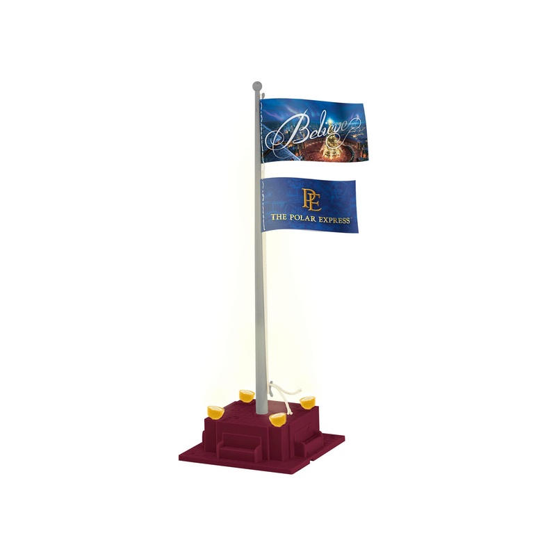 Lionel 6-85271 PLUG-EXPAND-PLAY THE POLAR EXPRESS ILLUMINATED FLAGPOLE O SCALE NEW
