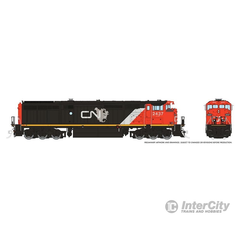 Rapido 024011 HO Dash8-40CM (DC/Silent): CN – North America Scheme: #2437