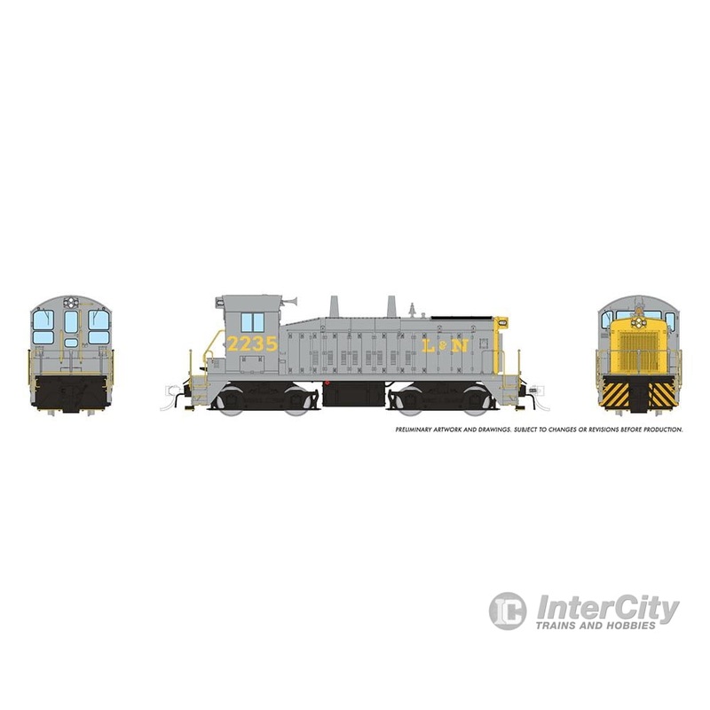 Rapido 027087 HO EMD SW9 (DC/Silent): Louisville & Nashville – Grey Scheme: #2236