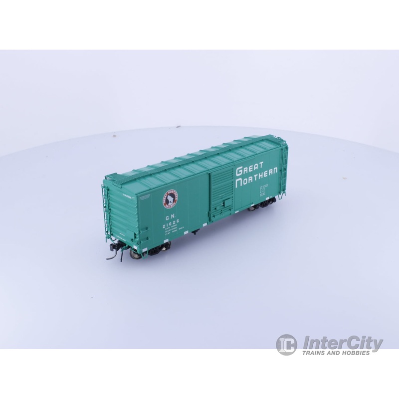 Rapido 155003A HO 40′ Box Car With Early IDNE Glacier Green Great Northern (GN) 21626