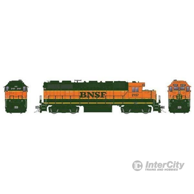Rapido Trains HO 38534 EMD GP38 Low Nose – Sound and DCC – Burlington Northern Santa Fe #2162 (H1, green, orange)