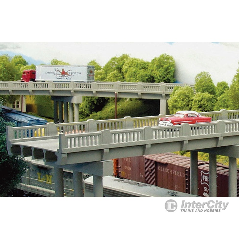 Rix Products 102 Vintage Highway Overpass — Includes Pier – Kit – Scale 50′ 15.2m