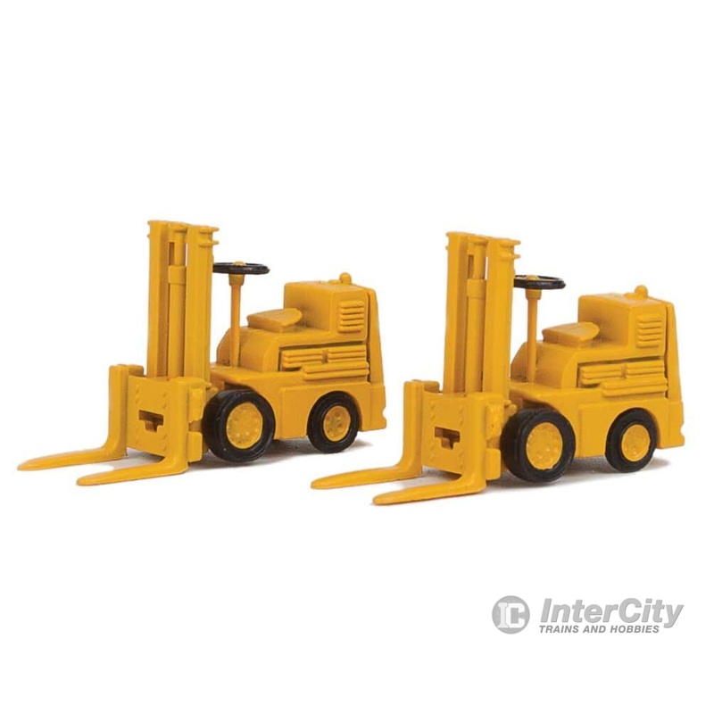 Walthers SceneMaster 4164 Forklift 2-Pack – Assembled — Yellow