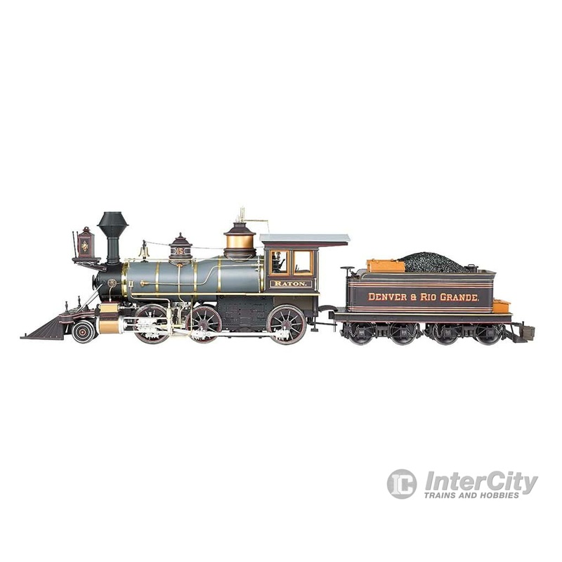 Bachmann 81488 2-6-0 – Standard DC – Spectrum(R) — Denver & Rio Grande “Raton” (Russian Iron; brass, black, gold)