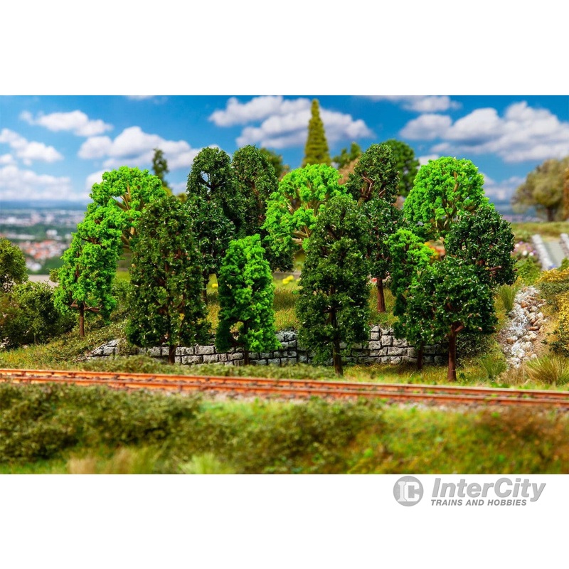 Faller 181524 H0, TT 15 Deciduous trees, assorted