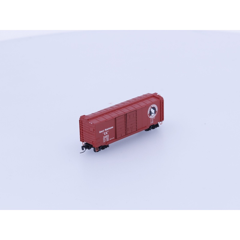 Micro Trains 14802-2 Z 40′ Standard Box Car Double Doors Great Northern (GN) 3350