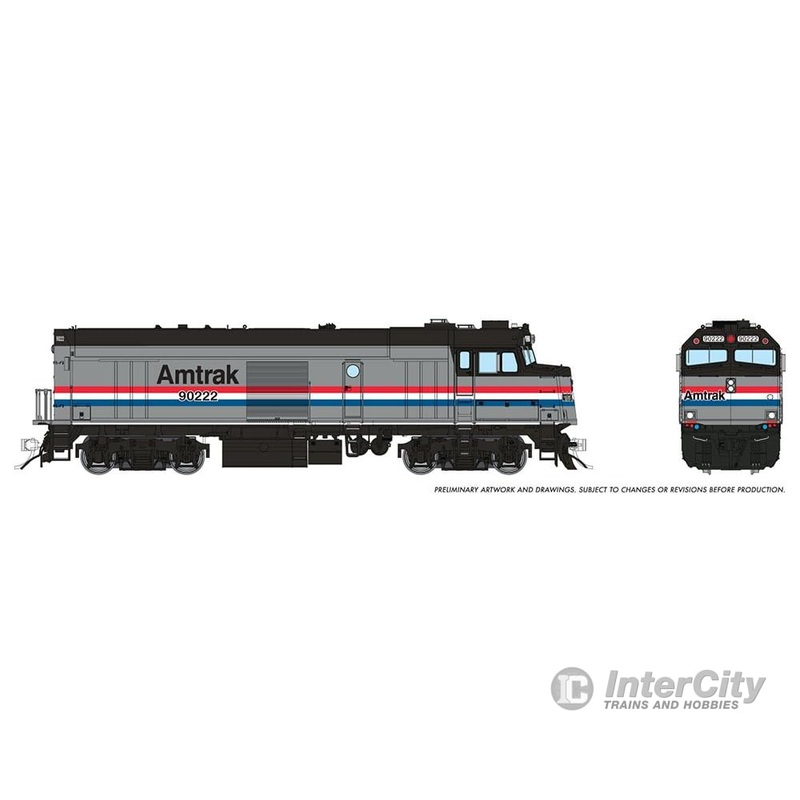 Rapido 081515 HO Amtrak NPCU “Cabbage” (DC/DCC/Sound): Amtrak – Phase III: #90222