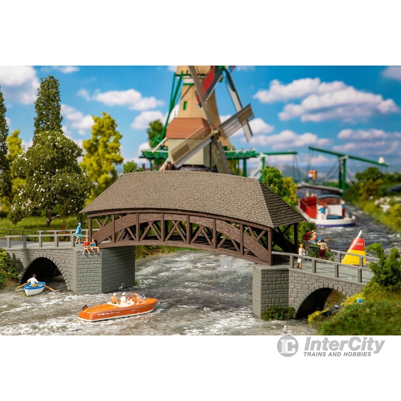 Faller 191774 HO Old wooden bridge