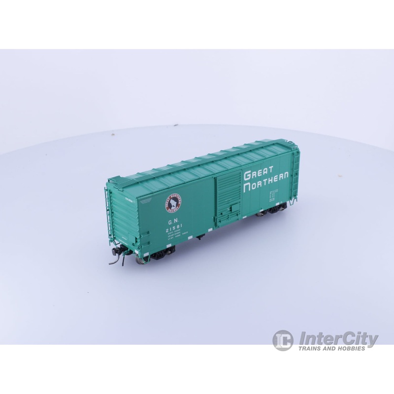 Rapido 155003A HO 40′ Box Car With Early IDNE Glacier Green Great Northern (GN) 21581