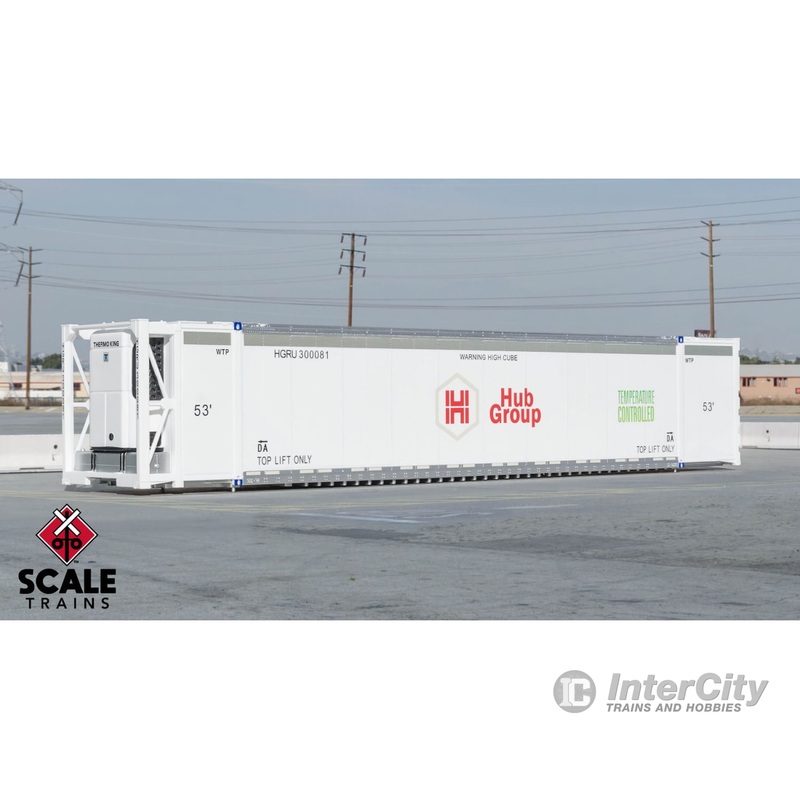 ScaleTrains SXT11729 Operator HO Scale CIMC 53 Reefer Container, Hub Group/HGIU 300220 ( Single/Sound Equipped )