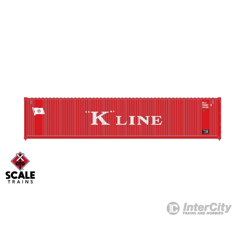 ScaleTrains SXT11840 Operator HO Scale 40 Square Corrugation Container, K Line 2066839 ( Single )