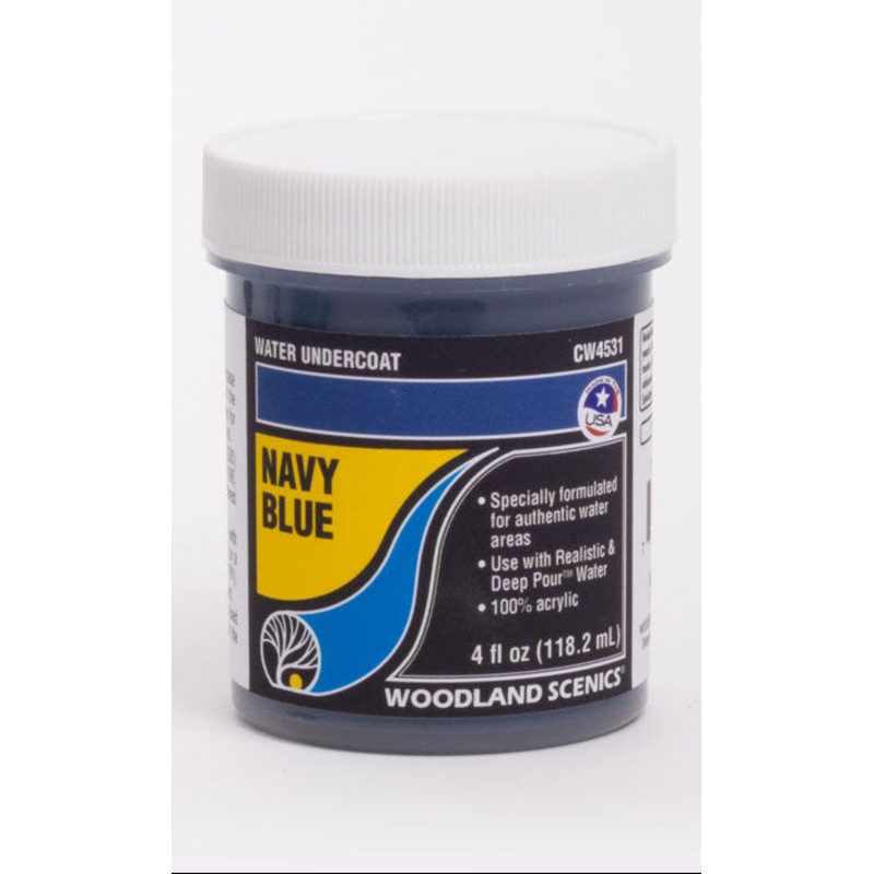 Woodland Scenics WDS CW4531 WDS4531 Water Undercoat – Navy Blue  NEW