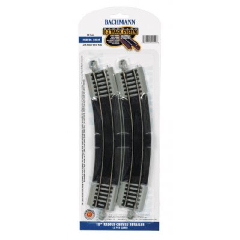 Bachmann 44529 E-Z Track System HO Scale 18″ Radius Curved Repailer 2 per pack