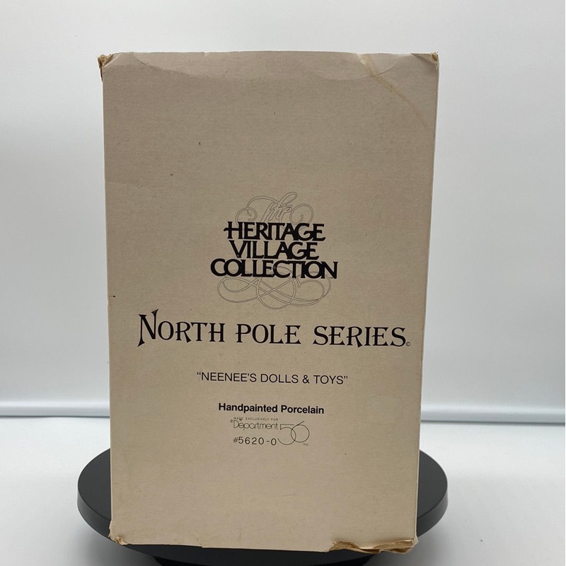 Department 56  North Pole Series 56200 NeeNee’s Dolls and Toys Yellowed Box