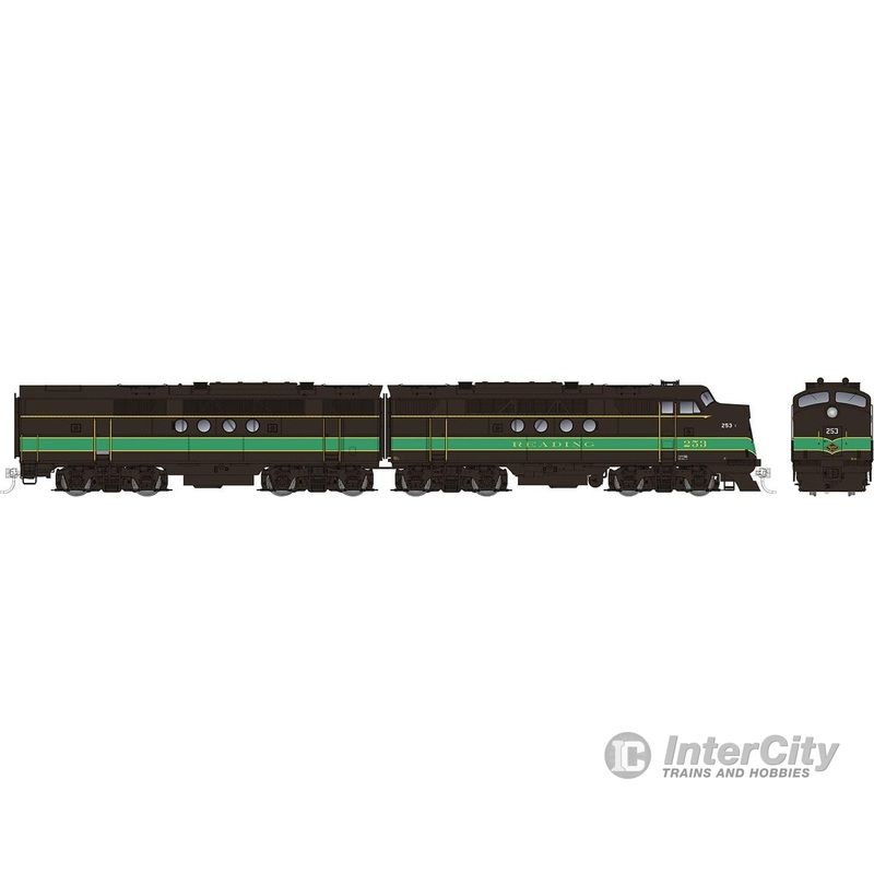 Rapido 053031 HO EMD FT A+B (DC/Silent): Reading – Black & Green: #256A + 256B