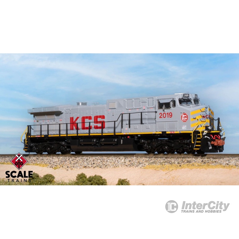 ScaleTrains SXT40611 Rivet Counter N Scale GE AC4400CW, Kansas City Southern/Gray 2019 DCC & Sound Equipped