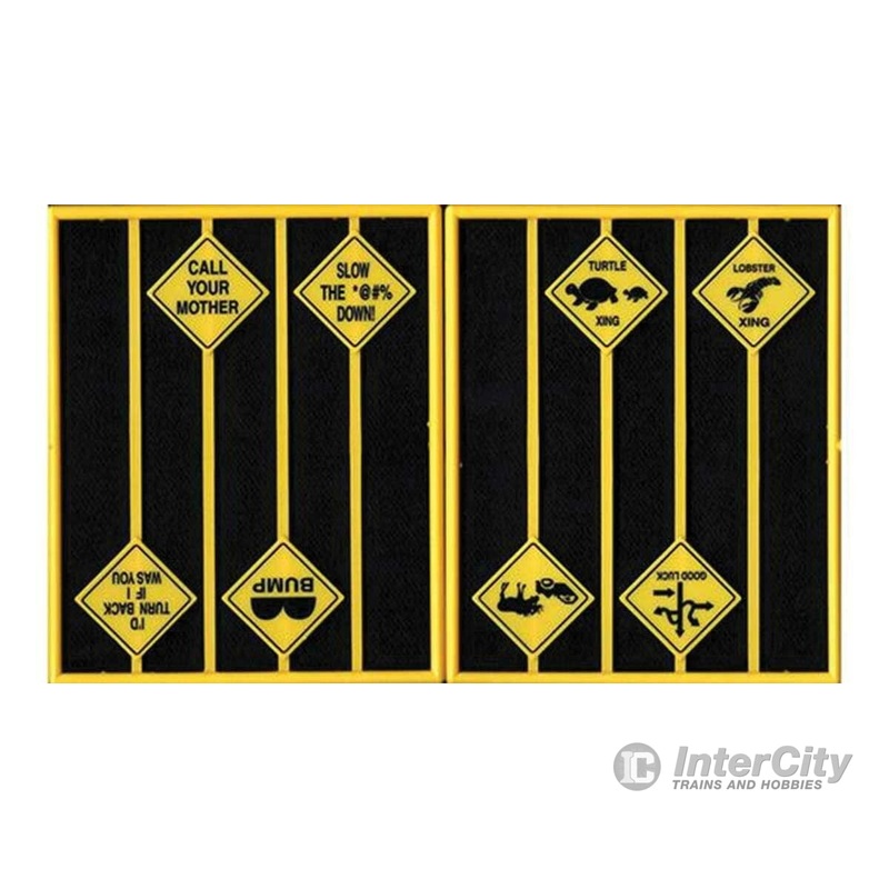 Tichy Train Group 2103 Funny Warning Signs — Set 2 pkg(8)