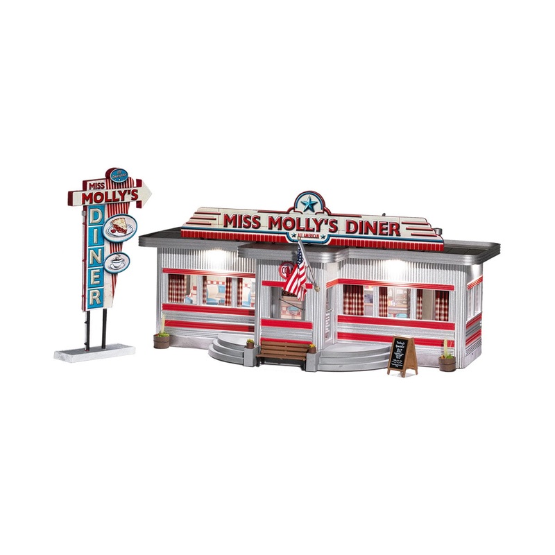 Woodland Scenic WDS BR5870 WDS5870 Miss Molly’s Diner – O Scale NEW