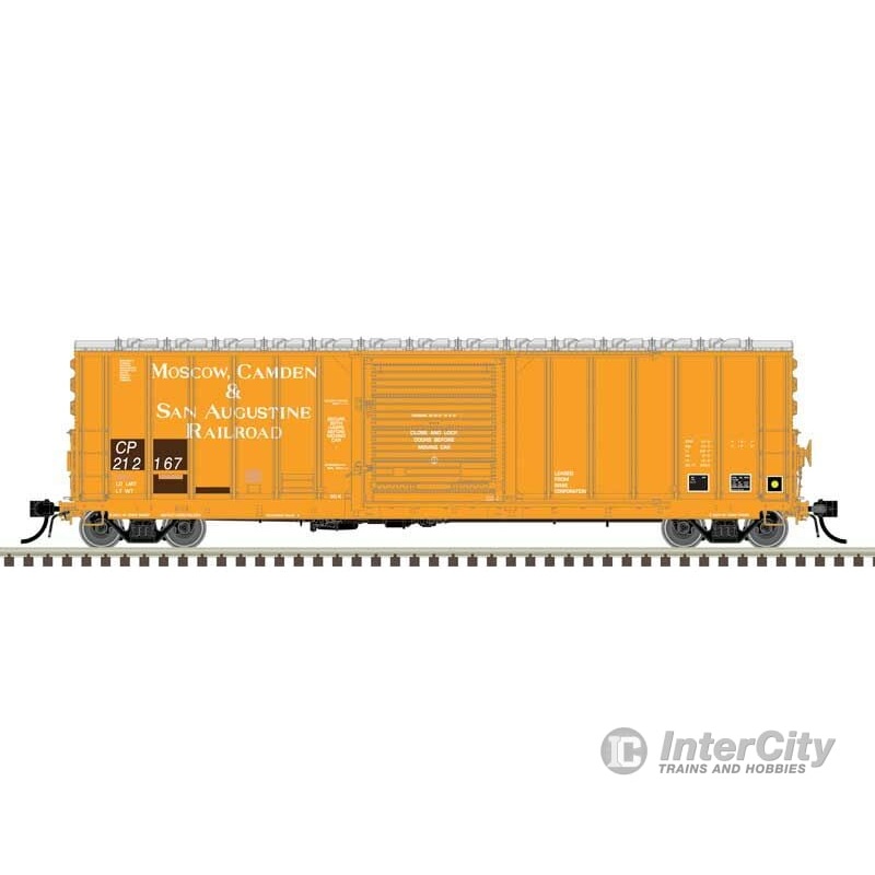 Atlas 20007138 CNCF 5000 50′ Boxcar – Ready to Run – Master(R) — Canadian Pacific #212285 (Ex-MCSA, light orange, white)