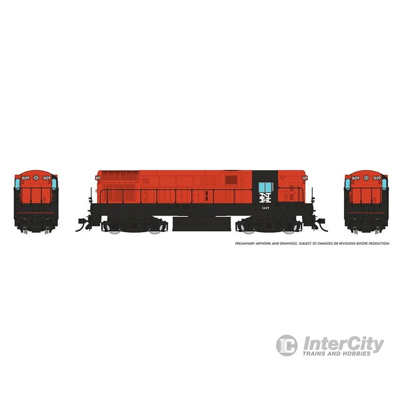Rapido 044033 HO Scale H16-44 (DC/Silent): New Haven – Alpert Scheme: #1609