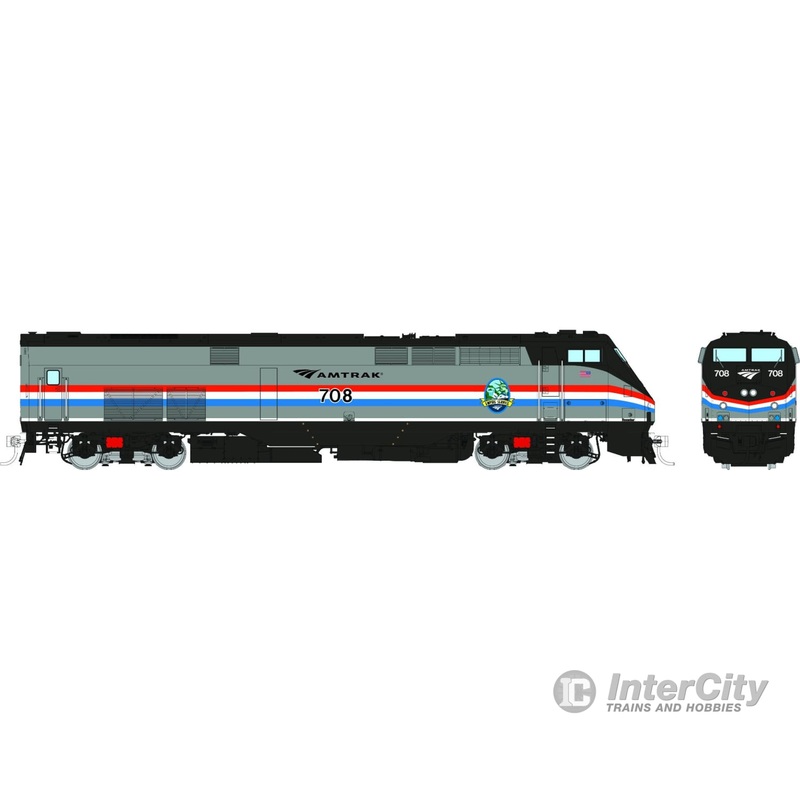 Rapido 085005 HO GE P32AC-DM (DC/Silent): Amtrak – Phase III Empire Service w/ hatch: #708