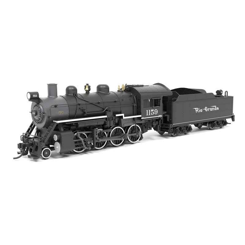 Broadway Limited Imports N 8380 2-8-0 Consolidation – Sound, Smoke and DCC Paragon4(TM) – Denver & Rio Grande Western #1159 (black, graphite, Flying Grande)