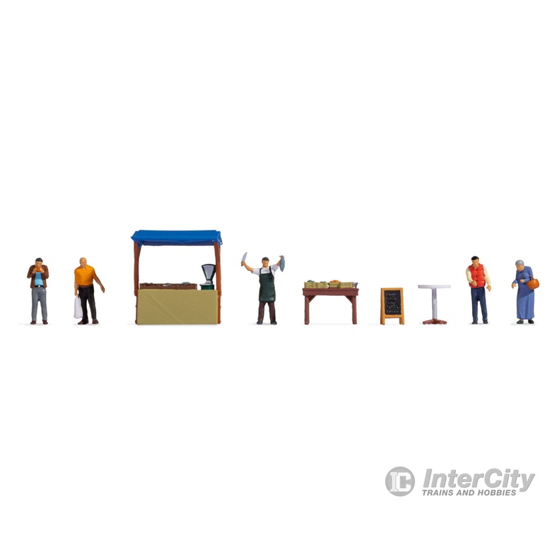 Noch 16228 HO Themed Figures “Fish Stall”