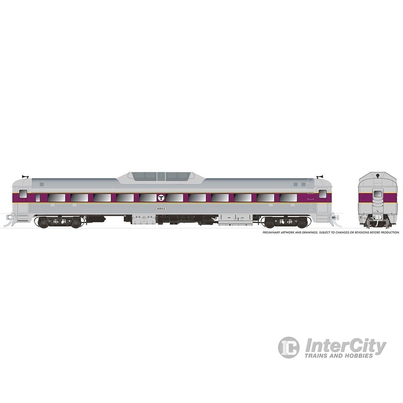 Rapido 016318 HO Budd RDC-9 (DC/Silent): MBTA: #6916