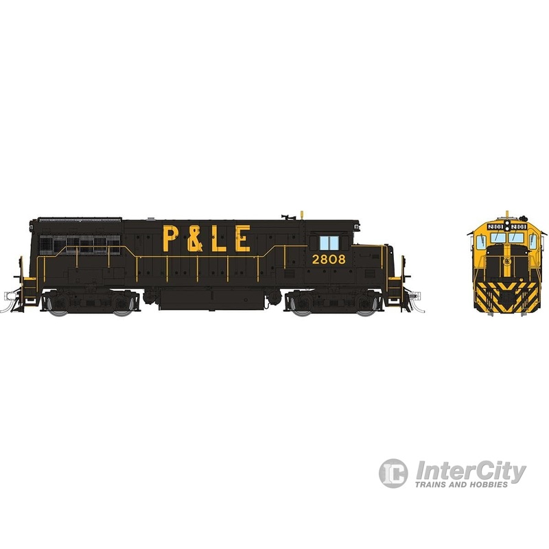 Rapido 035556 HO GE U28B Low Hood (DC/DCC/Sound): P – Yellow Band: #2808