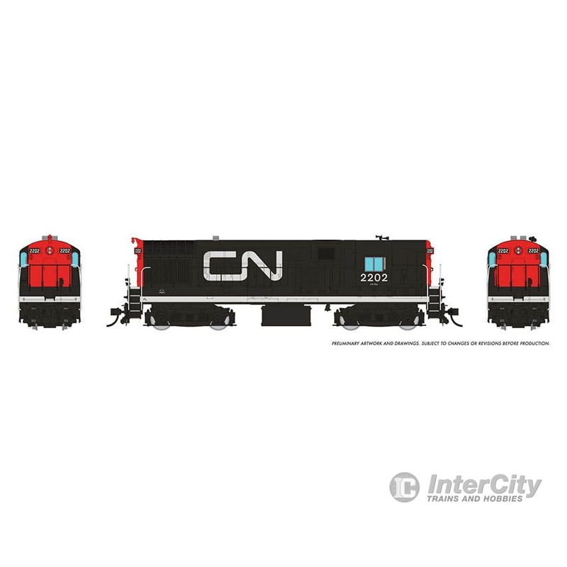 Rapido 044037 HO Scale H16-44 (DC/Silent): CN – Wet Noodle Scheme: #2217