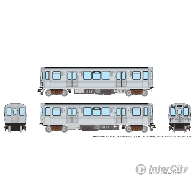 Rapido 588509 N CTA 2600-series L 2-Car Pair (DC/DCC/Sound): Painted, Unlettered