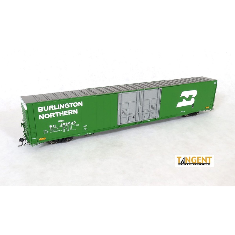 Tangent HO 25045-02 Burlington Northern (BN) “Delivery 1970” Greenville 86′ Double Plug Door Box Car – #396031
