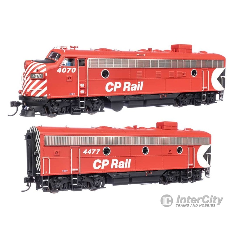 Walthers HO 42551 EMD FP7 & F7B – LokSound 5 Sound & DCC — Canadian Pacific #4070 & 4477 (red, white w/Multi-mark)