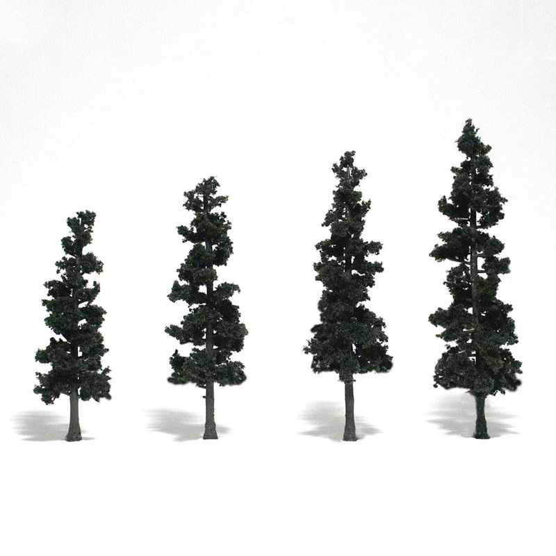 Woodland Scenics WDS TR1561 WDS1561 Conifer Green – 4/pkg O SCALE NEW