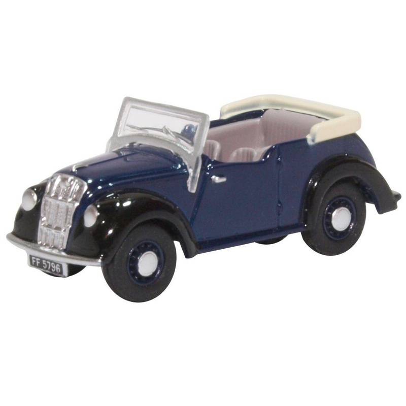 76ME006 OXFORD DIECAST Morris Eight Tourer E series, dark blue