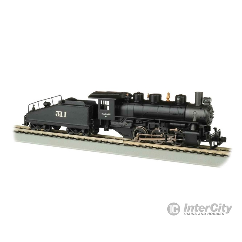Bachmann 51616 USRA 0-6-0 with Slope-Back Tender – DCC with Smoke — Wabash #511 (black, graphite)