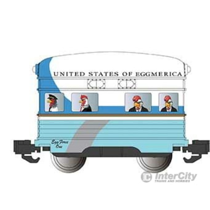 Bachmann 96293 Eggliner – Standard DC — Egg Force One (white, blue, teal)