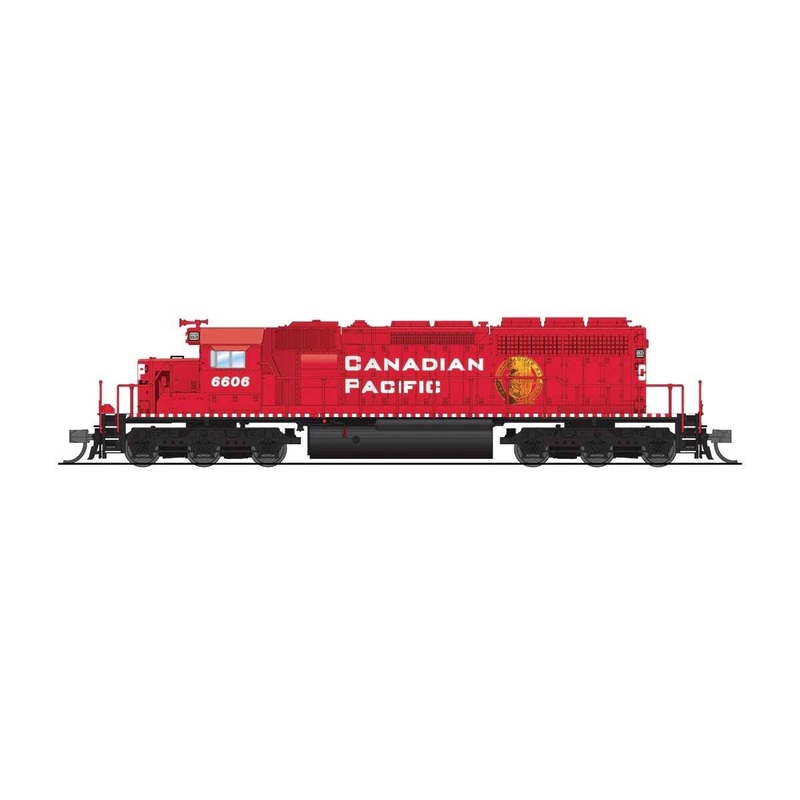 Broadway Limited Imports N 9484 EMD SD40-2 Low Nose – Standard DC – Stealth – Canadian Pacific #6606 (red, white, Golden Beaver Logo)
